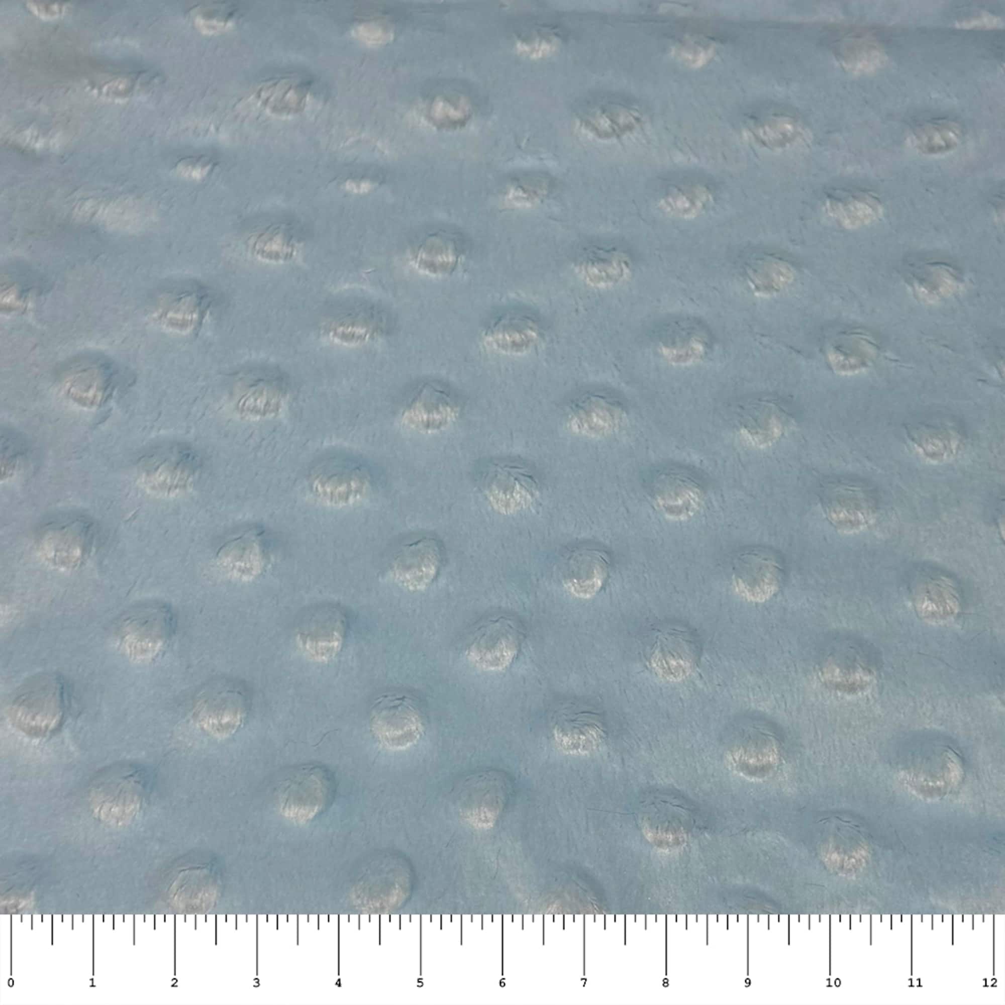 Feldman Blue Dot Soft Chenille Fabric